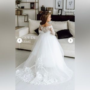 Flower girl/miniature bride dress